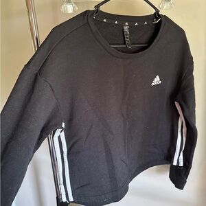 Adidas Black Crewneck with White Accents